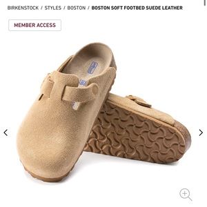NWT Birkenstock Boston Clogs Latte Cream Tan